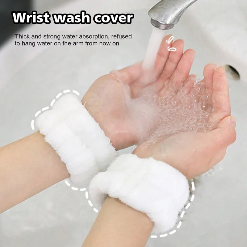 Skincare Wrist Bands — Keep Sleeves Dry