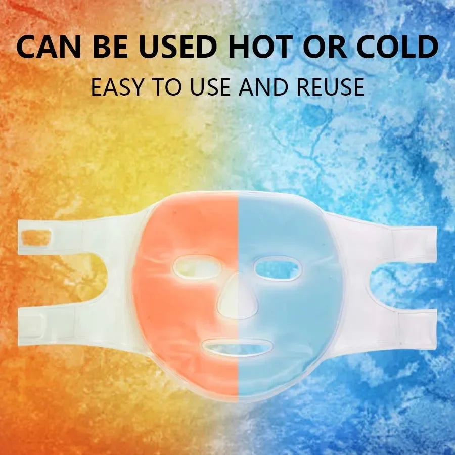 Face & Eye Cooling Gel Mask — Hot & Cold Therapy