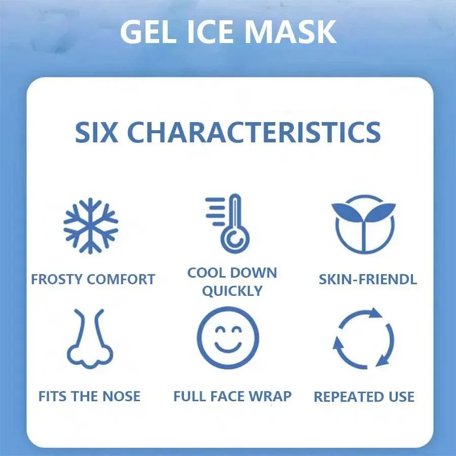 Face & Eye Cooling Gel Mask — Hot & Cold Therapy