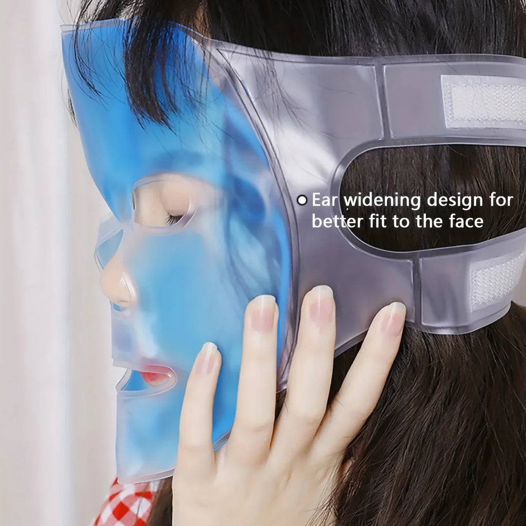 Face & Eye Cooling Gel Mask — Hot & Cold Therapy