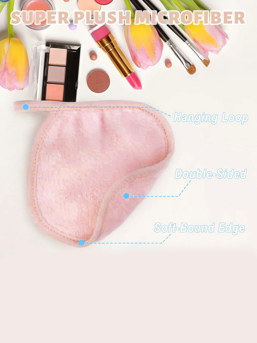 Reusable Microfiber Makeup Remover Cloths