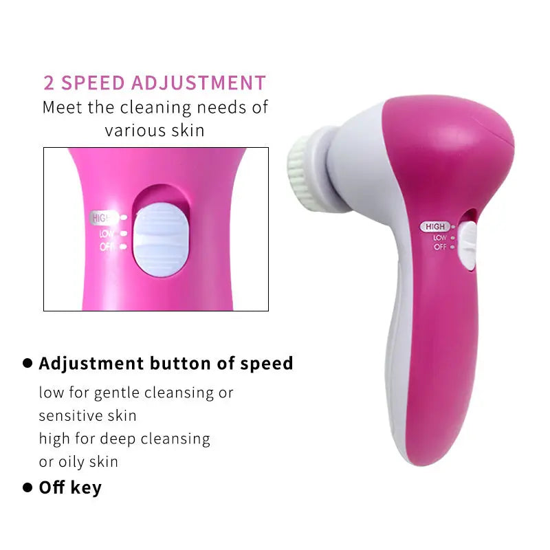 5-in-1 Electric Face Brush
