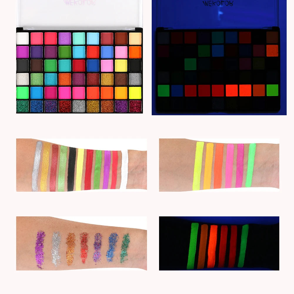 54-Colour Professional Face & Body Paint Kit